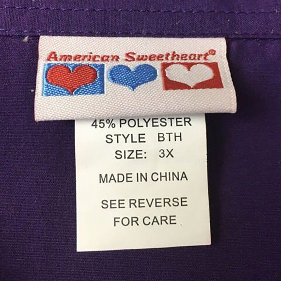 American Sweetheart Women’s Chambray Button Up 3/4 Sleeve Top Shirt Size 3X NWOT - Picture 3 of 3